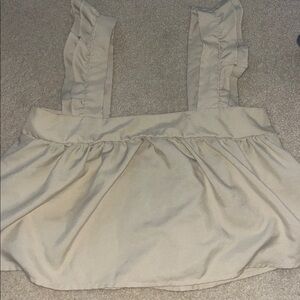 206 Collective Cream Ruffled Top